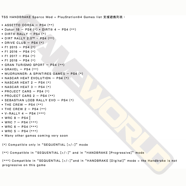 TSS Handbrake TSSH / PS5 PS4 XBOX PC 通用 / 台灣公司貨 TSS,手煞車,Handbrake,Sparco,THRUSTMASTER,PS4,T300,方向盤,WRC,拉力賽