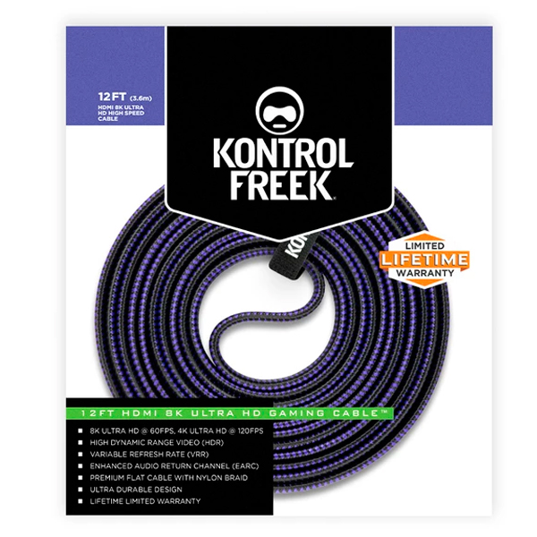 KontrolFreek 頂級 HDMI 8K Ultra Gaming Cable 傳輸線 / 12英尺 / 台灣公司貨 KontrolFreek,12’ HDMI,Gaming Cable,傳輸線,8K,PlayStation,Xbox,HDR