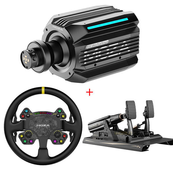 【頂級 熱銷】MOZA R25 Ultra DD 旗艦 直驅 方向盤 圓盤 套餐 / 魔爪 台灣公司貨 MOZA,R25 Ultra,直驅,基座,CS V2P,RS V2,方向盤,Mbooster,主動式踏板