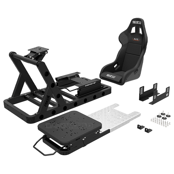 【全球各大Youtuber首推】RSEAT B1 黑色 「單賽車架」直驅馬達推薦 / 台灣代理公司貨 賽車架,賽車椅,桶椅,直驅,動態模擬,賽車,方向盤,GT,simagic