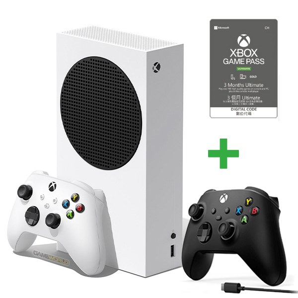 Xbox Series S + XGPU 3個月x1 + 新版 XBOX 白 控制器x1  / 無光碟機版 / 台灣公司貨 Xbox Series S,Xbox Series X,XSX,遊戲機,電視遊樂器,台灣公司貨,XSS