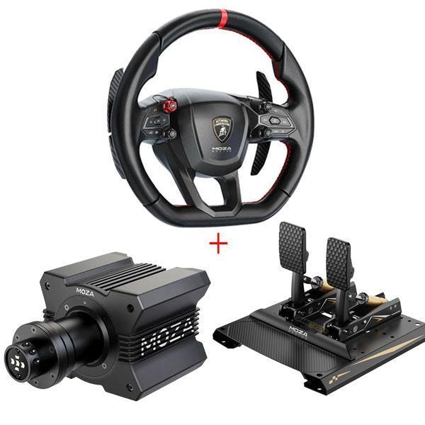 【頂級 熱銷】MOZA R16 Ultra DD 旗艦 直驅 方向盤 聯名款 盤面 套餐 / 藍寶堅尼 Porsche / 魔爪 台灣公司貨 MOZA,R9 V3,直驅,基座,藍寶堅尼,Porsche,方向盤,Mbooster,主動式踏板,SCV12,Mission R