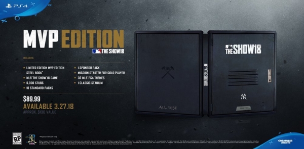 PS4 美國職棒大聯盟 MLB THE SHOW 18 ※ MVP典藏版※ 預購,PS4,美國職棒大聯盟,MLB,THE SHOW,中文版,MLB THE SHOW,美國職棒