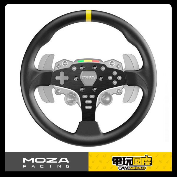 MOZA 盤體 12吋 ES盤用 / Round Wheel Mod for ES、ESX / 台灣公司貨 MOZA,魔爪,ES,12吋盤體,Round Wheel Mod,盤面,方向盤,PC,賽車,直驅