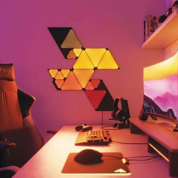 Nanoleaf Shapes 智能 迷你 小三角 10片擴充組 極致黑 / 智慧燈板 / 台灣公司貨 Nanoleaf,智能,小三角,擴充版,台灣公司貨,siri,語音控制,綠諾,Shapes,六角燈,極致黑