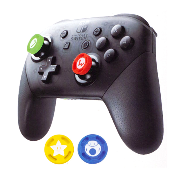 NS 瑪利歐 式樣 桿套 / 四入裝 / PRO手把、PS4手把皆適用 // 3D類比 桿套 // Nintendo Switch NS,Nintendo Switch,Switch,任天堂,joy-cons,類比套,桿套,搖桿帽,保護套,手把套