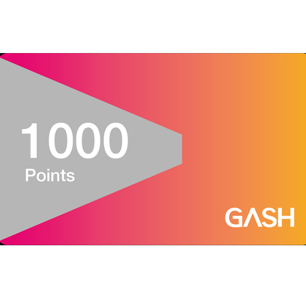 GASH 1000 點  / 數位序號 / 合作經銷商 / 不提供線上取號 GASH,樂豆卡,橘子,楓之谷,跑跑卡丁車,beanfun,序號,線上,手遊,智冠