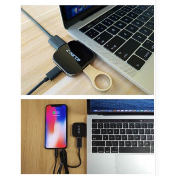 C-FORCE 多功能轉接器 【CF008】 USB-C 取代 SWITCH原廠底座 支援 Mac ※ 台灣公司貨一年保固  Nintendo Switch,Switch,轉接器,NS,原廠底座,華為,充電,三星,Mac,CFORCE