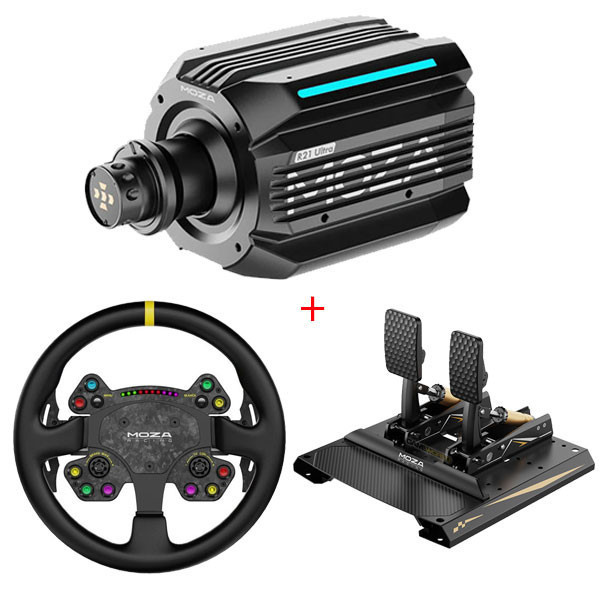 【頂級 熱銷】MOZA R21 Ultra DD 旗艦 直驅 方向盤 圓盤 套餐 / 魔爪 台灣公司貨 MOZA,R21 Ultra,直驅,基座,CS V2P,RS V2,方向盤,Mbooster,主動式踏板