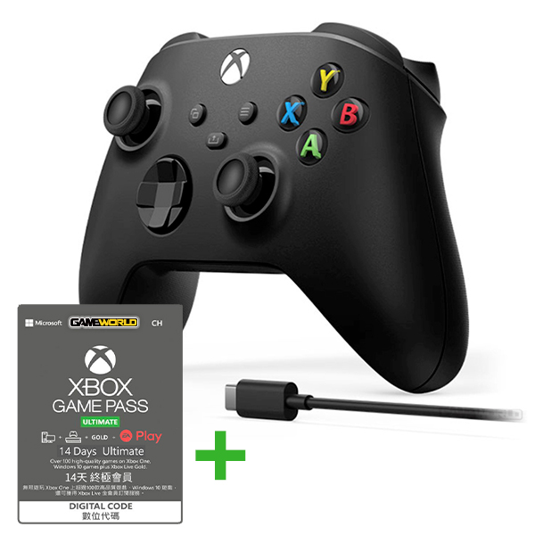 Xbox 新版 無線控制器 手把 含 USB-C 纜線 / 黑色 / 台灣代理版 XBOX,無線,控制器,手把,藍牙,搖桿,xbox series x,windows 10,手柄,有線