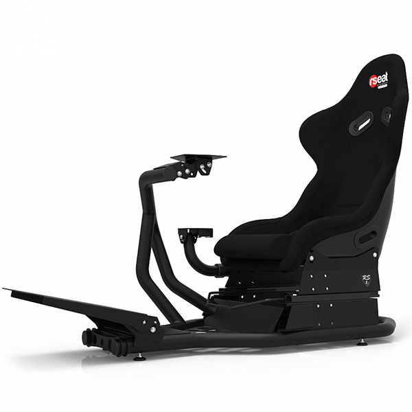 RSEAT 強化金屬管材 頂級桶椅 / RS1 黑色 賽車架 + 賽車椅 + 排檔架 / 可升級動態模擬 / 台灣公司貨 賽車架,賽車椅,桶椅,鋼管支架,動態模擬,賽車模擬,方向盤,GT,F1