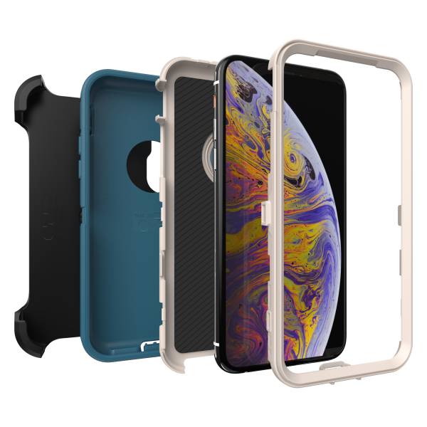 【年終出清 全新品】iPhone X / Xs OtterBox Defender 防禦者系列 保護殼 【藍綠色】 螢幕通空設計版 IPhone,手機殼,保護殼,軍規,防摔,OtterBox,X,XS,11,11PRO