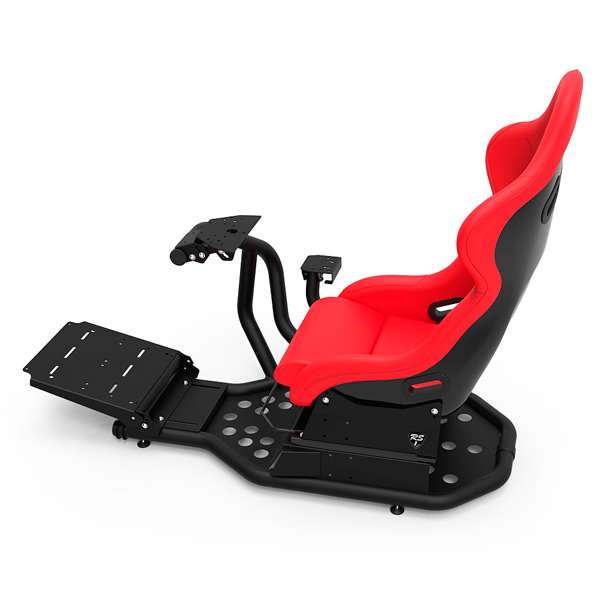 RSEAT 強化金屬管材 頂級桶椅 / RS1 黑色 賽車架 + 賽車椅 + 排檔架 / 可升級動態模擬 / 台灣公司貨 賽車架,賽車椅,桶椅,鋼管支架,動態模擬,賽車模擬,方向盤,GT,F1