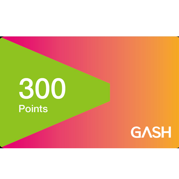 GASH 300 點  / 數位序號 / 合作經銷商 / 不提供線上取號 GASH,樂豆卡,橘子,楓之谷,跑跑卡丁車,beanfun,序號,線上,手遊,智冠