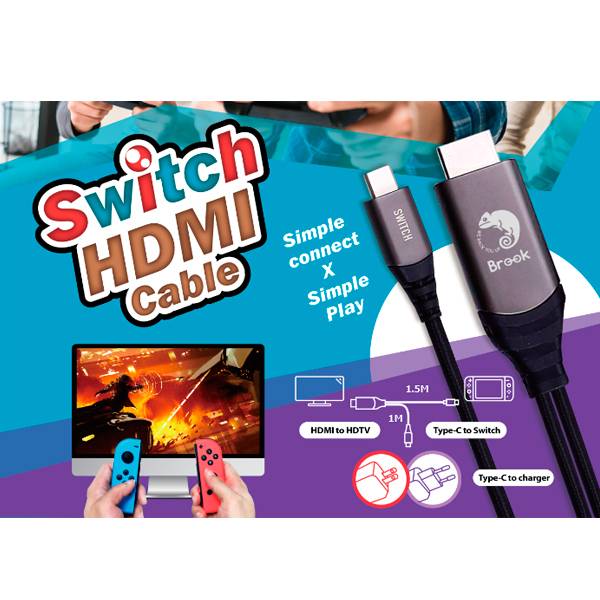 BROOK Switch HDMI Cable / 代替原廠底座 轉接器 充電器 / 台灣公司貨 BROOK,Switch HDMI Cable,DOCK,底座,轉接器,快充,PD,公司貨,SWITCH,Mac