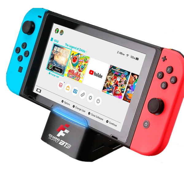FlashFire NS 主機專用多功能遊戲補給站 藍芽影音英雄版 紅 / Nintendo Switch NS,FlashFire,充電,訊號轉接,底座,富雷訊,FlashFire,Nintendo Switch,視訊,任天堂