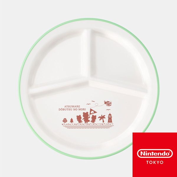 動物森友會 / 午餐 圓盤 / Nintendo TOKYO 動物森友會,午餐盤,圓形,PET,ABS樹脂,白,Nintendo,TOKYO,動森,日本