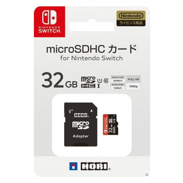 HORI 記憶卡 NS用 32G【Nintendo Switch】SDXC UHS-I C10 超高速獨取 存檔 Nintendo,switch,hori,128G,64g,32G,microsd