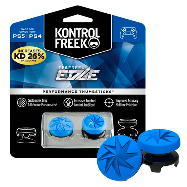 KontrolFreek - FPS FREEK EDGE 頂級 3D 類比套 桿套 / NS Pro PS4 PS5 XBOX / 台灣公司貨 KontrolFreek,FPS FREEK EDGE,類比套,台灣公司貨,NS,PS4,PS5,XBOX,藍色,保護