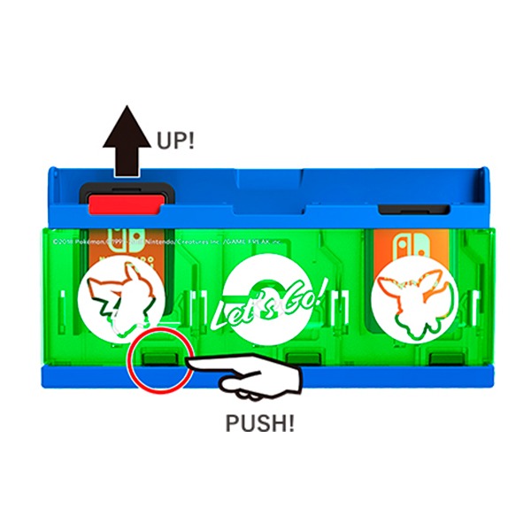 HORI NS 遊戲卡收納盒 6 枚裝  ※ 精靈寶可夢 Let’s Go！皮卡丘 / 伊布 NS,HORI,卡夾盒,皮卡丘,伊布,精靈寶可夢,Let's GO,精靈球,Plus,保護包,switch