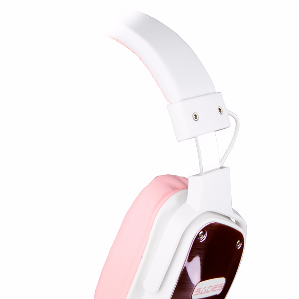 SADES DPOWER ANGEL EDITION 天使限量版 電競耳麥 (玫瑰金) 賽德斯,SADES,DPOWER Angel Edition,玫瑰金天使限量版,伸縮隱藏式麥克風,電競,耳機,麥克風