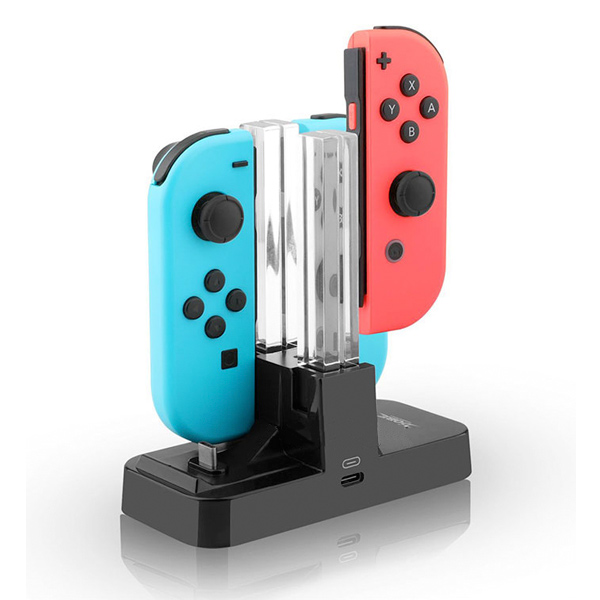 NS joy-con 多手把充電座 / PRO手把、主機也可充 / 副廠 DOBE / Nintendo Switch ※ 非HORI 【最強優惠】 任天堂,手把充電,收納包,NS,保護貼,水晶殼,電源,充電,Nintendo Switch,Switch