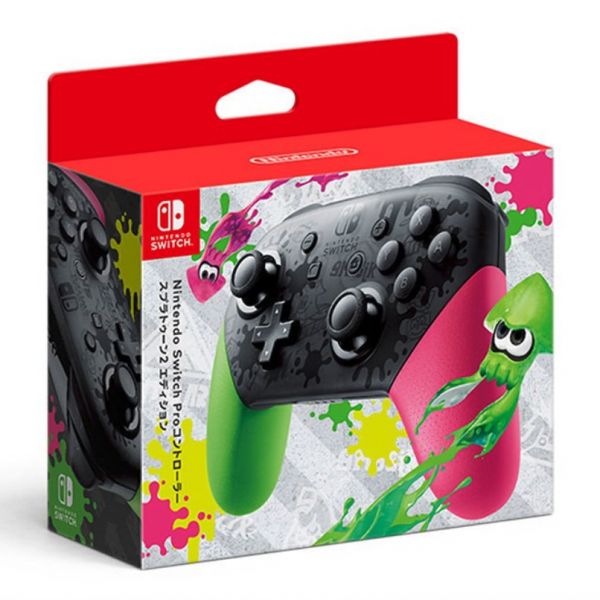 NS Pro版 無線 控制器 / 漆彈 樣式 / 手把 握把 / Nintendo Switch 預購,Nintendo Switch,Switch,Joy-Con,PRO,握把,充電,控制器,無線控制器,無線手把,把手,漆彈,異度神劍,異域