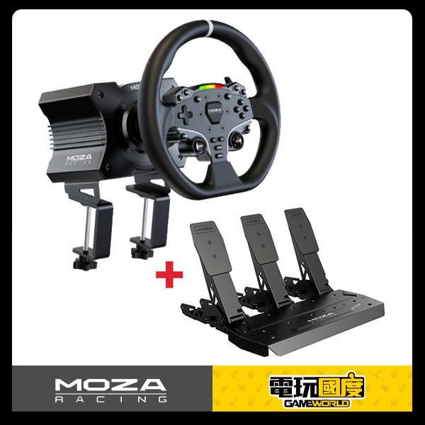 【入門 直驅】MOZA 魔爪 R5 直驅 方向盤 套組 / 台灣公司貨 MOZA,R5,魔爪,速魔,FANATEC,直驅,伺服馬達,台灣代理,Simagic