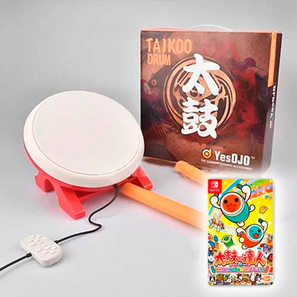 NS 太鼓之達人 專用太鼓控制器+太鼓之達人 遊戲 ※ YesOJO 副廠※ Nintendo Switch  PS4,NS,太鼓達人,咚咚喀咚大合奏,中文版,Nintendo Switch,Switch,任天堂,太鼓達人,太鼓