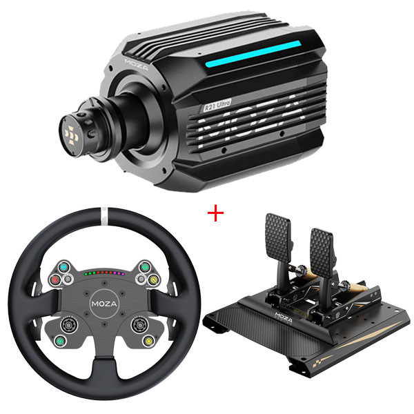 【頂級 熱銷】MOZA R21 Ultra DD 旗艦 直驅 方向盤 圓盤 套餐 / 魔爪 台灣公司貨 MOZA,R21 Ultra,直驅,基座,CS V2P,RS V2,方向盤,Mbooster,主動式踏板