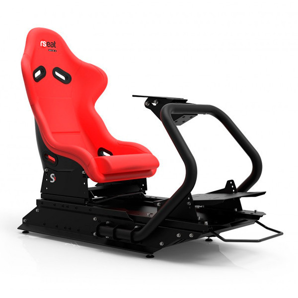 RSEAT S1 黑色 賽車架+賽車椅 / 鋼管支架 頂級桶椅 / 可升級動態模擬 RSEAT,S1,P1,B1,直驅,MOZA,賽車架,方向盤,動態模擬,飛行模擬,NLR