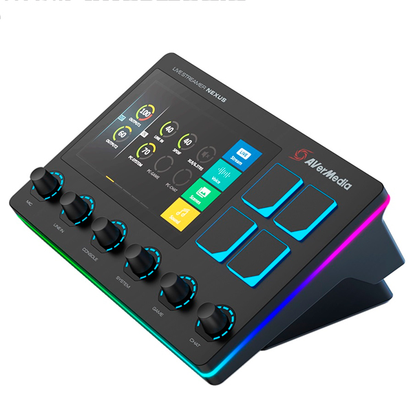 圓剛 Live Streamer NEXUS 直播控制器 AX310 / 台灣公司貨 圓剛,Live Streamer NEXUS,直播控制器,AX310,台灣公司貨,實況,RGB,多彩炫光,觸控面板,5吋,實況