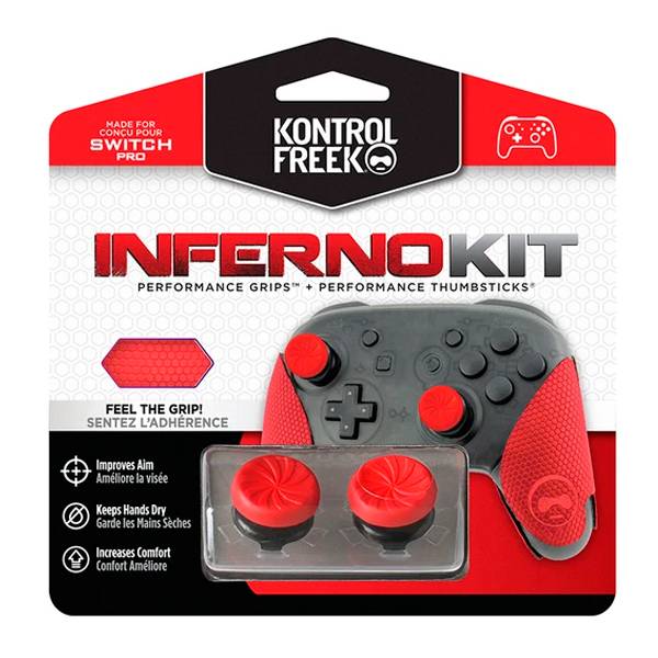 KontrolFreek - NS Pro 頂級 3D 類比套 + 握把 防滑 保護套 / 台灣公司貨 KontrolFreek,Kit Inferno,Pro,類比套,握把.保護套,止滑,PS4,XBOX,NS