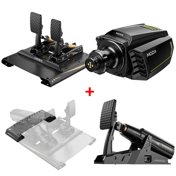 【限時優惠】MOZA R16 V2 DD 直驅 + 主動式踏板 驅動器 Active Pedal mBooster 支援 CRP2 / 台灣代理公司貨 MOZA,R6,R12,R9,魔爪,mBooster,CRP2,賽車模擬,主動式踏板,直驅