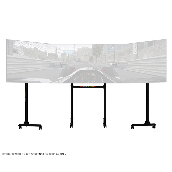進口 高強度 NLR 三螢幕支架 附滾輪 / 最大到65吋x3 / 電視架 / NEXT LEVEL RACING NLR,AP1,螢幕架 三螢幕支架,螢幕支架,賽車架,電視架,NEXT LEVEL RACING