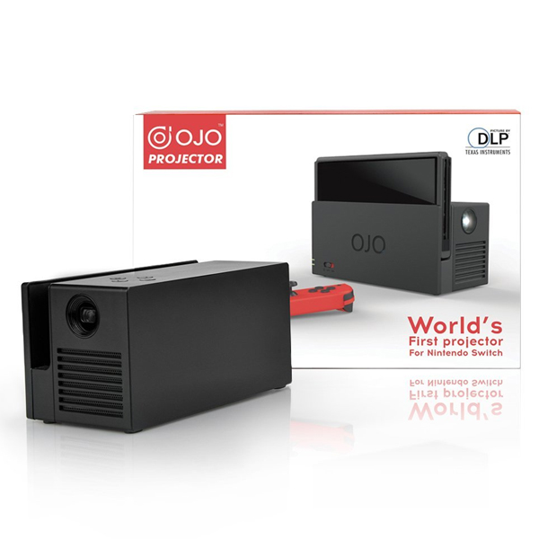 【代購】OJO Switch 攜帶式投影機 +專用保護包 // 適用 NS主機、可外接HDMI 或 Lightning Cable之設備  Nintendo Switch,NS,switch,任天堂,露營,攜帶式投影機,OJO,投影機,底座,行動電源