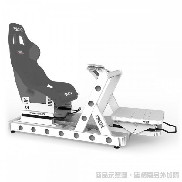 【全球各大Youtuber首推】RSEAT B1 黑色 「單賽車架」直驅馬達推薦 / 台灣代理公司貨 賽車架,賽車椅,桶椅,直驅,動態模擬,賽車,方向盤,GT,simagic