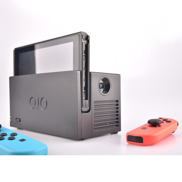 【代購】OJO Switch 攜帶式投影機 +專用保護包 // 適用 NS主機、可外接HDMI 或 Lightning Cable之設備  Nintendo Switch,NS,switch,任天堂,露營,攜帶式投影機,OJO,投影機,底座,行動電源