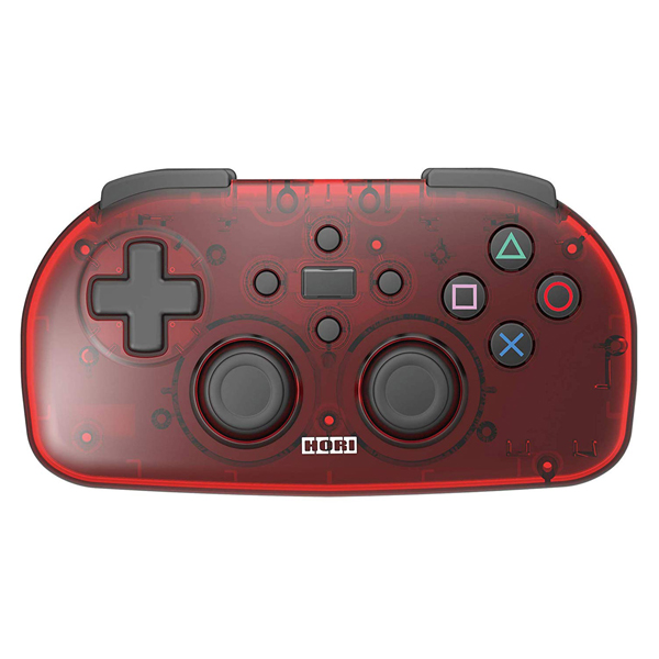HORI PS4 輕巧型無線控制器 // 透明紅 // PS4,藍芽,Bluetooth,HORI,手把,無線,輕巧,控制器,黑,紅,透明