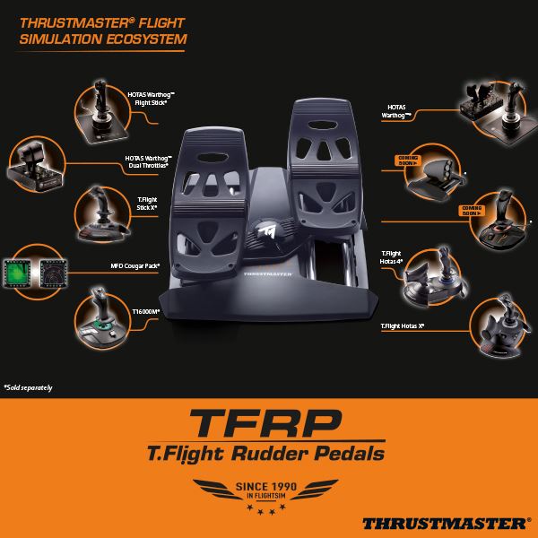 TM 飛行腳踏系統 TFRP Rudder Pedals / 方向舵 / HOTAS 飛行搖桿 適用 / PS4 XBOX PC用 / THRUSTMASTER TM,飛行腳踏系統,Pedals,飛行搖桿,PS4,HOTAS,THRUSTMASTER,空戰奇兵