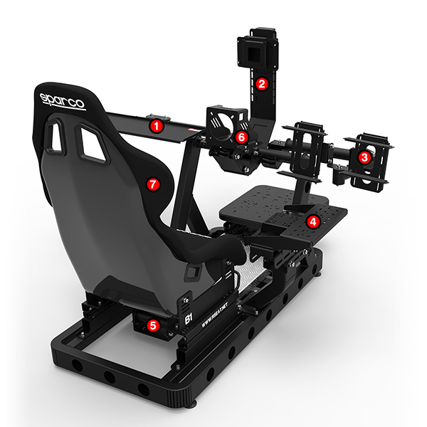 【全球各大Youtuber首推】RSEAT B1 黑色 「單賽車架」直驅馬達推薦 / 台灣代理公司貨 賽車架,賽車椅,桶椅,直驅,動態模擬,賽車,方向盤,GT,simagic