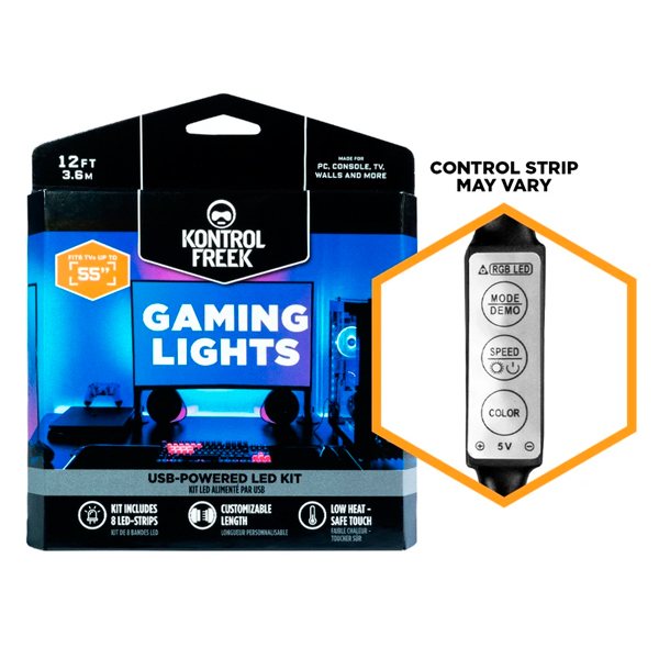 KontrolFreek Gaming Lights 遊戲燈條 / 45.7CM / 台灣公司貨 KontrolFreek,Gaming Lights,燈條,LED,顯示器,電視,控制台,桌面,牆壁,效果