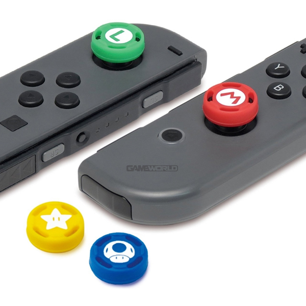 NS 瑪利歐式樣 桿套※ Joy-con專用 ※四入裝 ※ Nintendo Switch  NS,Nintendo Switch,Switch,任天堂,joy-cons,類比套,桿套,搖桿帽,保護套,手把套