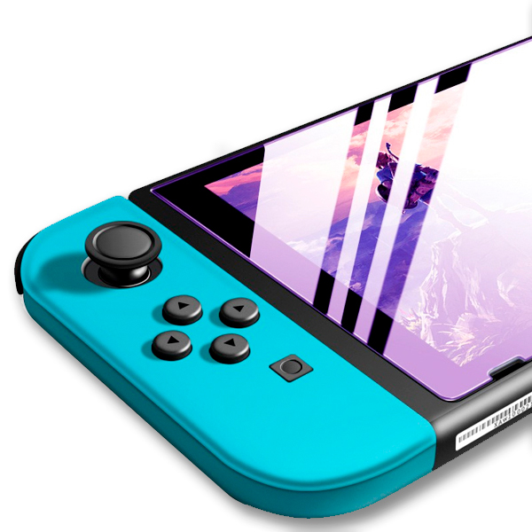 抗藍光 【NS 專用】9H 鋼化保護貼 / 高透光 疏水疏油 2.5D邊角 / Nintendo Switch OLED NS,Switch,Joy-Con,收納包,硬殼包,攜行包,保護貼,鋼化貼,9H,任天堂