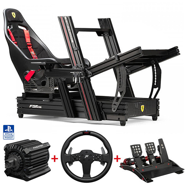 NLR F-GT 160 法拉利特仕 + 直驅 MOZA FANATEC 方向盤組 / 高強度 鋁擠賽車架組 / 台灣公司貨 鋁擠,賽車架,賽車模擬,NLR,直驅,動態模擬,賽車,方向盤,MOZA, FANATEC