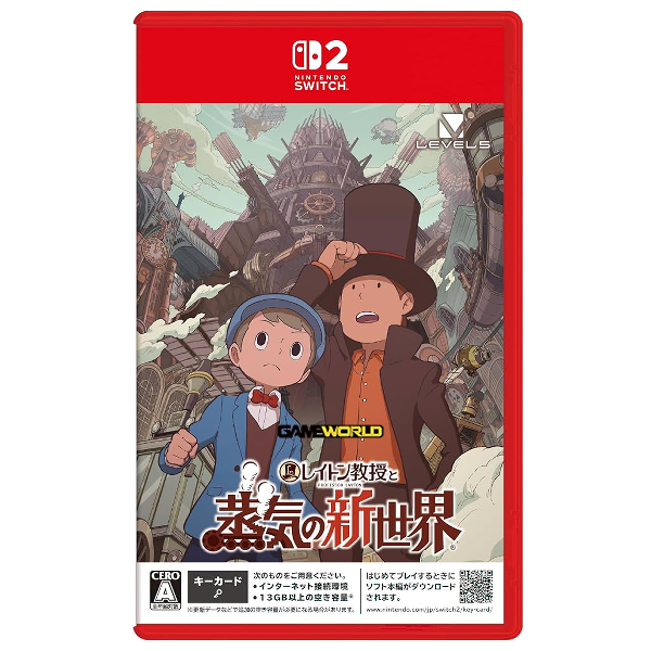【預購】NS2 雷頓教授與蒸氣新世界 / 日中版 Nintendo Switch NS,NS2,劇情,雷頓,L5,通關,互動,解謎,謎題,推理,小遊戲,故事探索,事件,柯南,冒險,蒸氣龐克,街道,久石讓