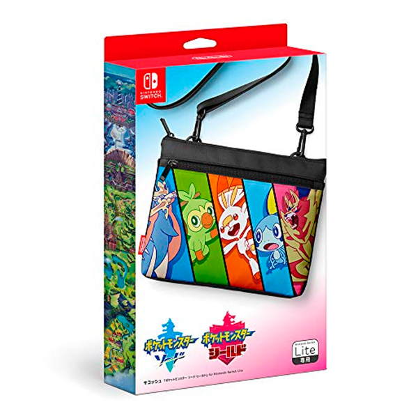 NS Switch Lite 原廠 單肩小背包 劍盾 式樣 NS,寶可夢,劍,盾,雙重包,收納包,單肩包,Lite,任天堂,原廠