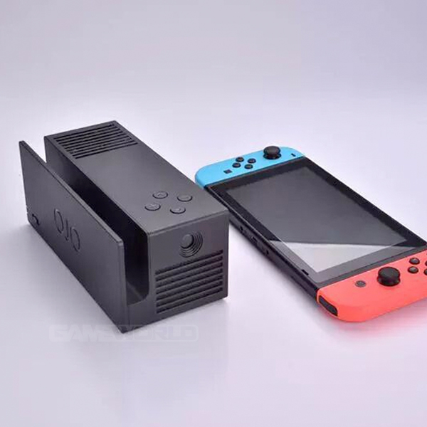 【代購】OJO Switch 攜帶式投影機 +專用保護包 // 適用 NS主機、可外接HDMI 或 Lightning Cable之設備  Nintendo Switch,NS,switch,任天堂,露營,攜帶式投影機,OJO,投影機,底座,行動電源