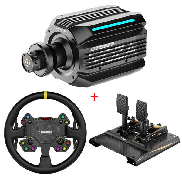 【頂級 熱銷】MOZA R25 Ultra DD 旗艦 直驅 方向盤 圓盤 套餐 / 魔爪 台灣公司貨 MOZA,R25 Ultra,直驅,基座,CS V2P,RS V2,方向盤,Mbooster,主動式踏板