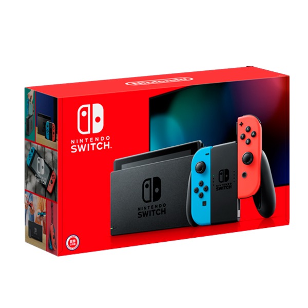 NS 紅藍色手把 【電力加強款】主機 ＋ JOY-CON＋硬殼包 鋼化保護貼 / 台灣代理公司貨 / 任天堂 Nintendo Switch 任天堂,SWITCH,NINTENDO,NS,Nintendo SWITCH,公司貨,台灣,代理,switch 主機,主機